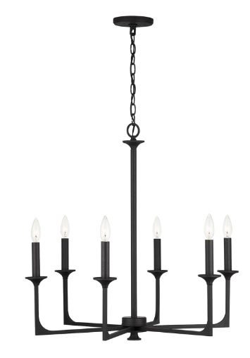 Clint 6 Light 28&quot; Wide Taper Candle Chandelier