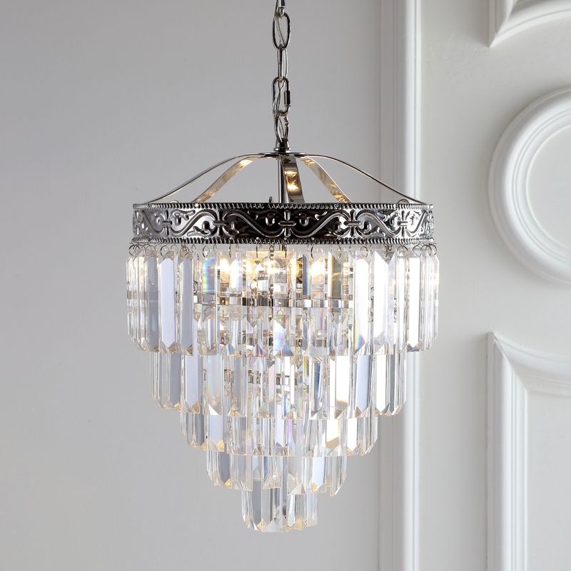 Wyatt 2 Light 12&quot; Wide LED Crystal Mini Chandelier with Crystal Embellishments