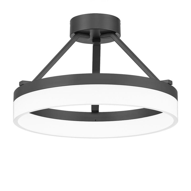 Cohen 16&quot; Wide LED Semi-flush Ceiling Fixture Oil Rubbed Bronze