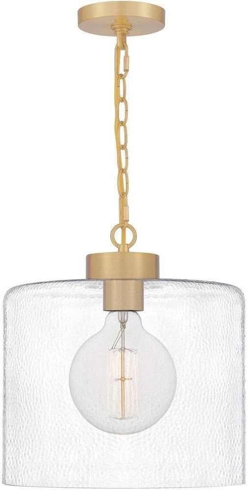 Abner 1 Light 12 inch Aged Brass Mini Pendant Ceiling Light