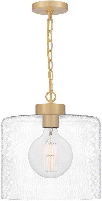 Abner 1 Light 12 inch Aged Brass Mini Pendant Ceiling Light