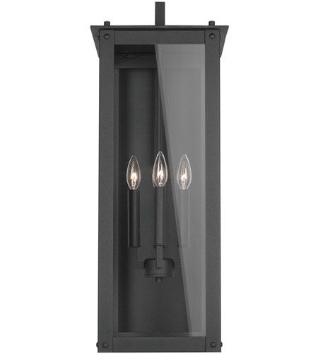 Hunt 4 Light 29 inch Black Outdoor Wall Mount in Incandescent