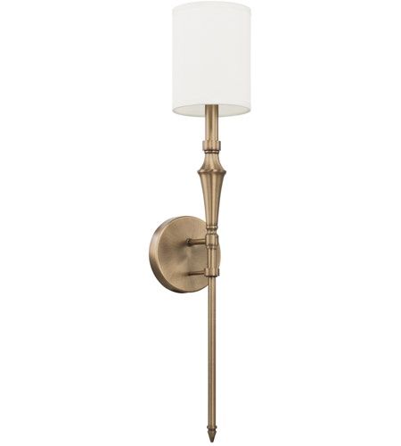 Elijah 1 Light 5 inch Aged Brass Sconce Wall Light