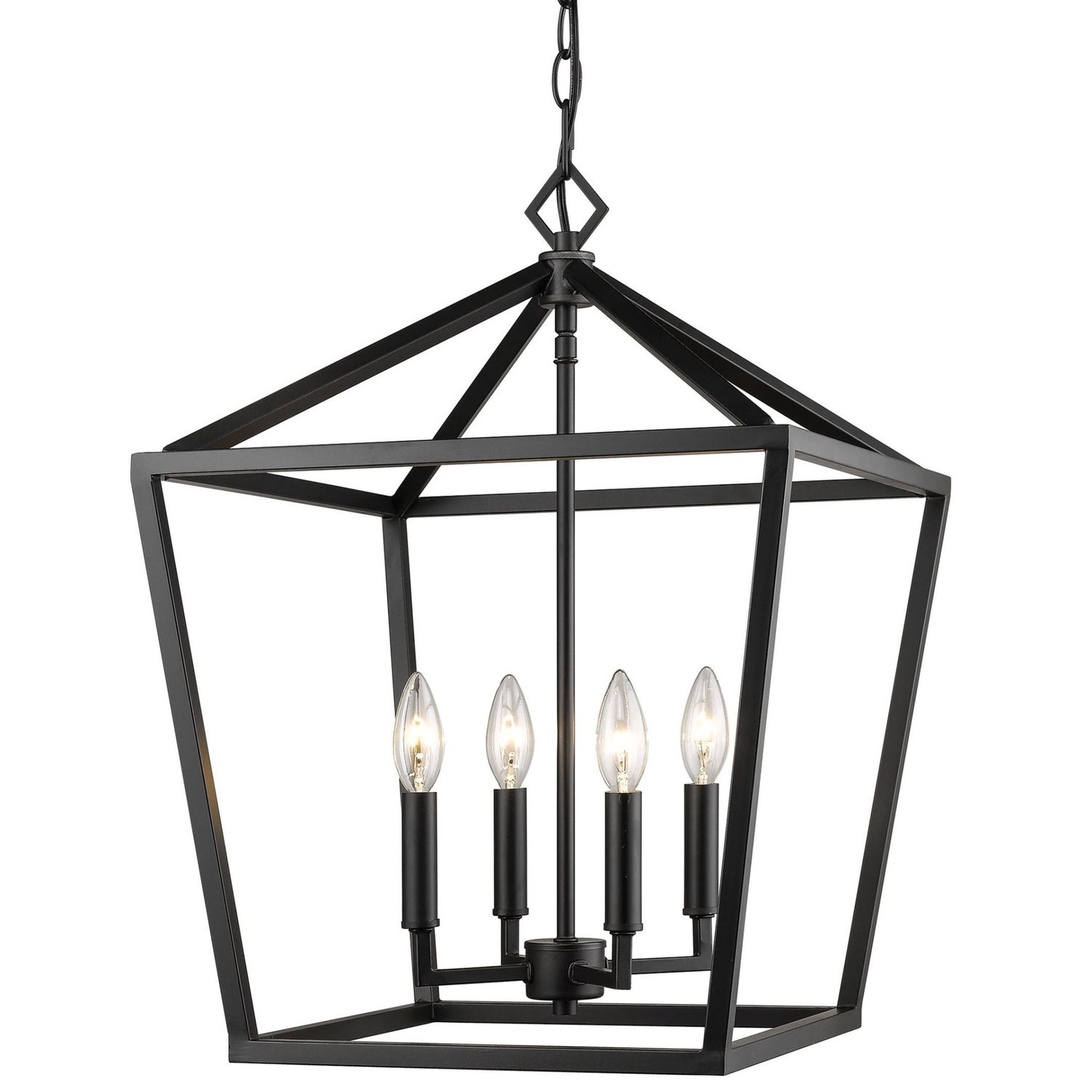 Ritner 4 Light 16&quot; Wide Taper Candle Pendant
