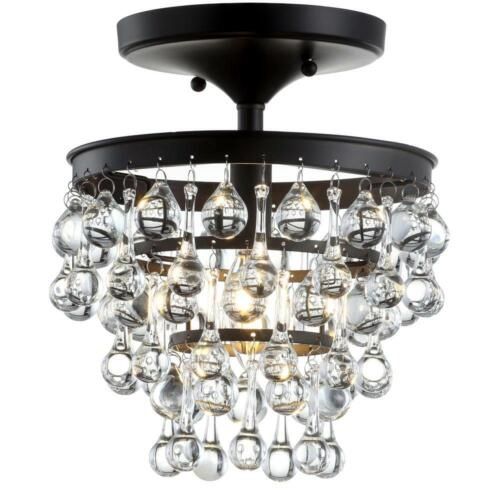 Toronto Single Light 10&quot; Wide LED Semi-Flush Waterfall Ceiling Fixture