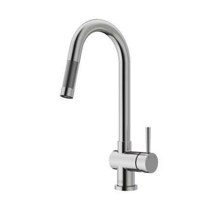 Gramercy 1.8 GPM Single Hole Pull Down Kitchen Faucet in Stainless Steel