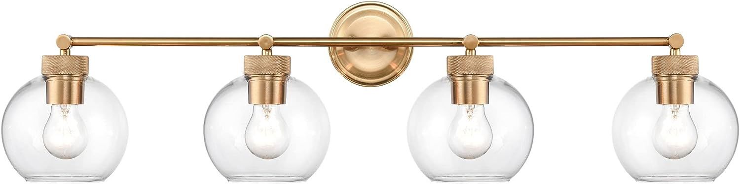 Albury 4 Light 35&quot; Wide Bathroom Vanity Light in Brushed Gold
