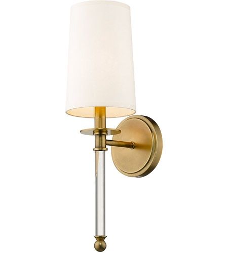 Mila 1 Light 6 inch Rubbed Brass Wall Sconce Wall Light