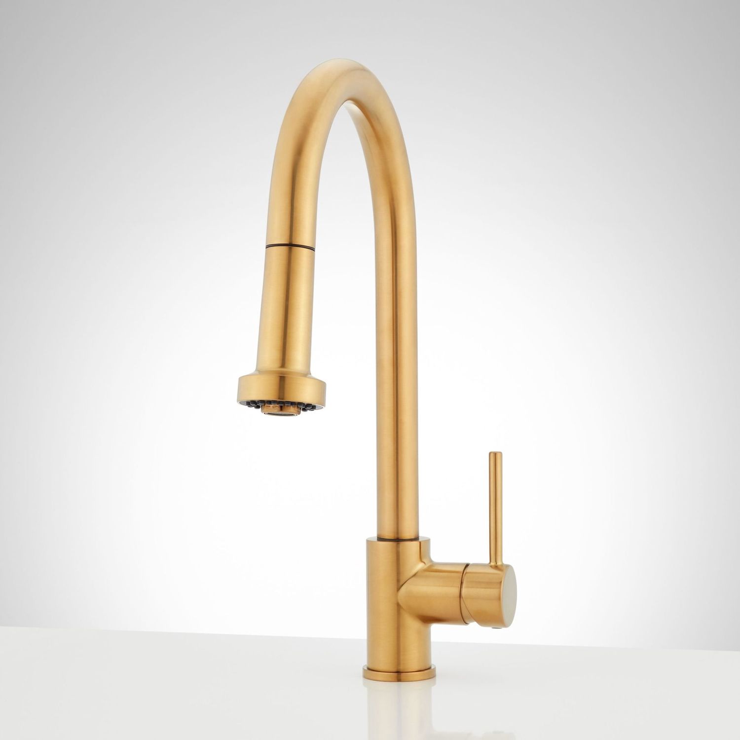 Ridgeway 1.8 GPM Single Handle Pull-Down Kitchen Faucet in Brushed Gold