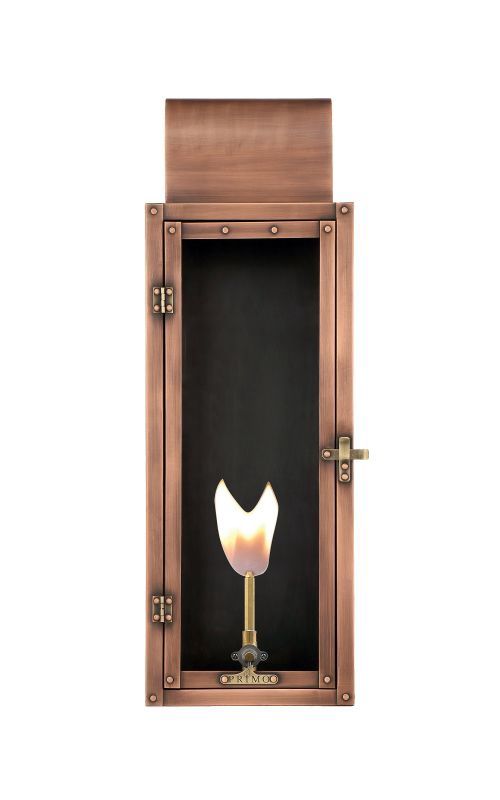 Lafayette 7&quot; Wide Outdoor Wall-Mounted Lantern Natural Gas Configuration in Copper
