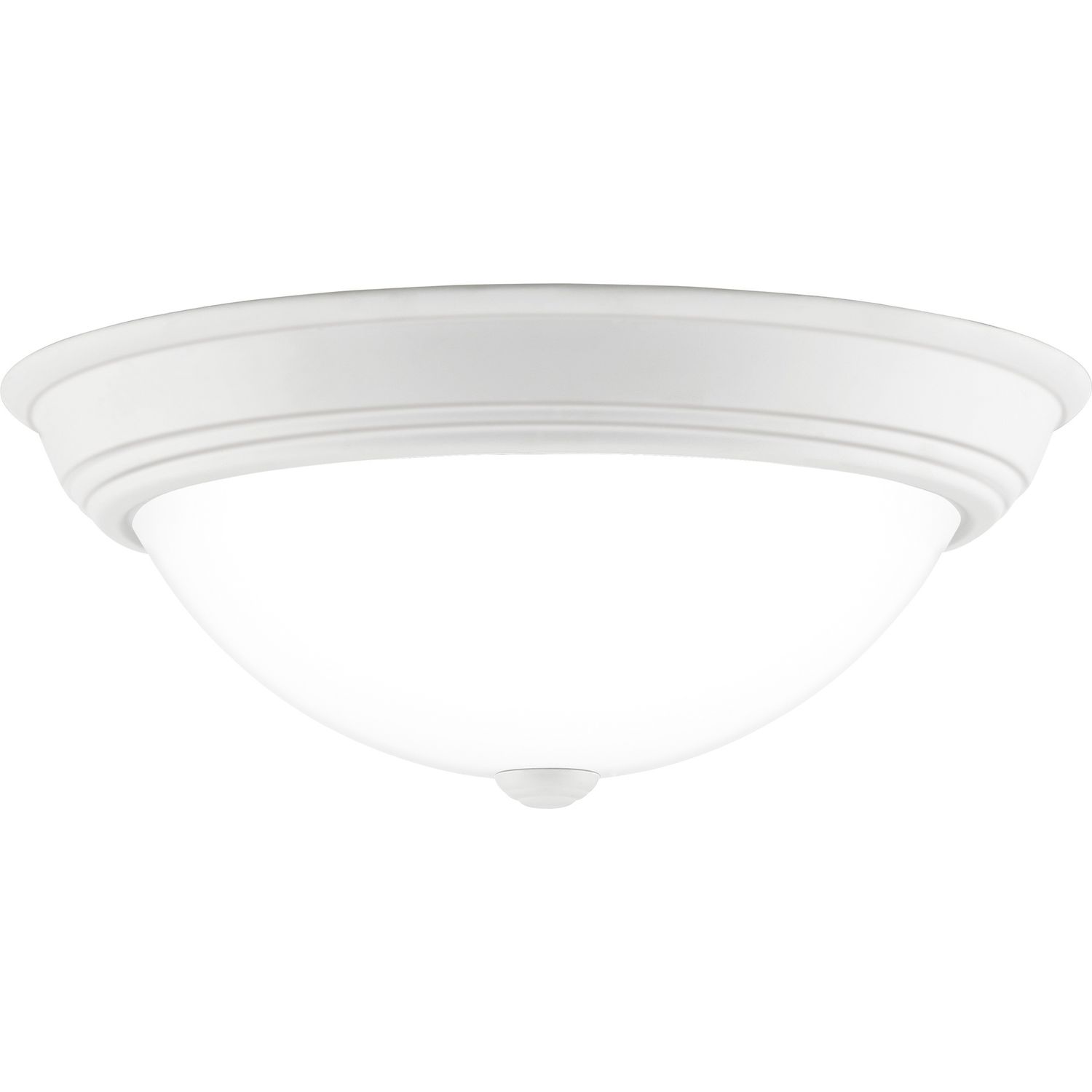 Erwin 15 in. 3-Light White Lustre Flush Mount