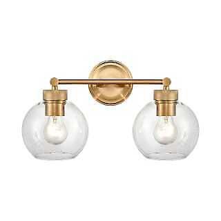 Albury 2 Light 16&quot; Wide Bathroom Vanity Light in Gold