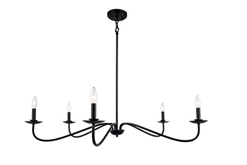 Brio Lighting Ellie 5- Light Elegant Traditional Chandelier in Black