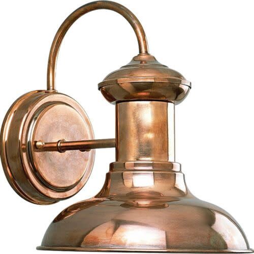 Brookside 1 Light Dark Sky Outdoor Wall Sconce with Metal Shade - 10&quot; Tall