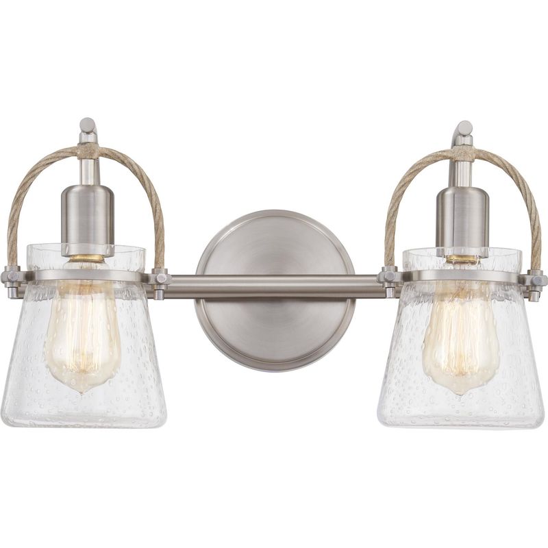 Stafford 2 Light 16&quot; Wide Bathroom Vanity Light in Brushed Nickel