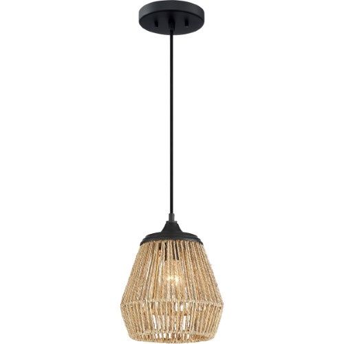Romain Single Light 9&quot; Wide Cage Mini Pendant