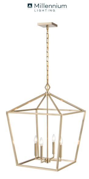 Ritner 4 Light 20&quot; Wide Taper Candle Pendant