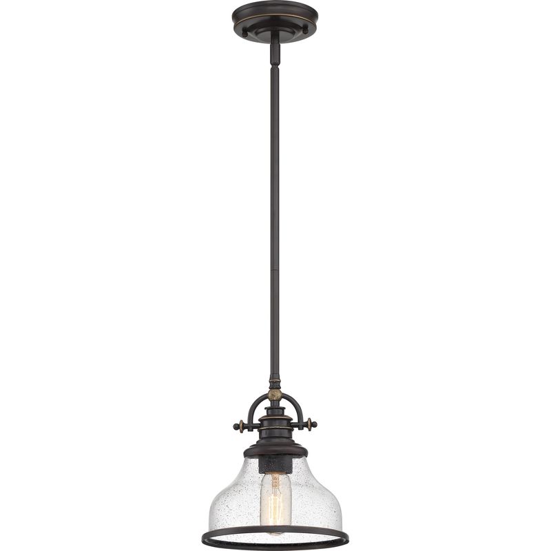 Grant 8&quot; Wide Mini Pendant Bronze