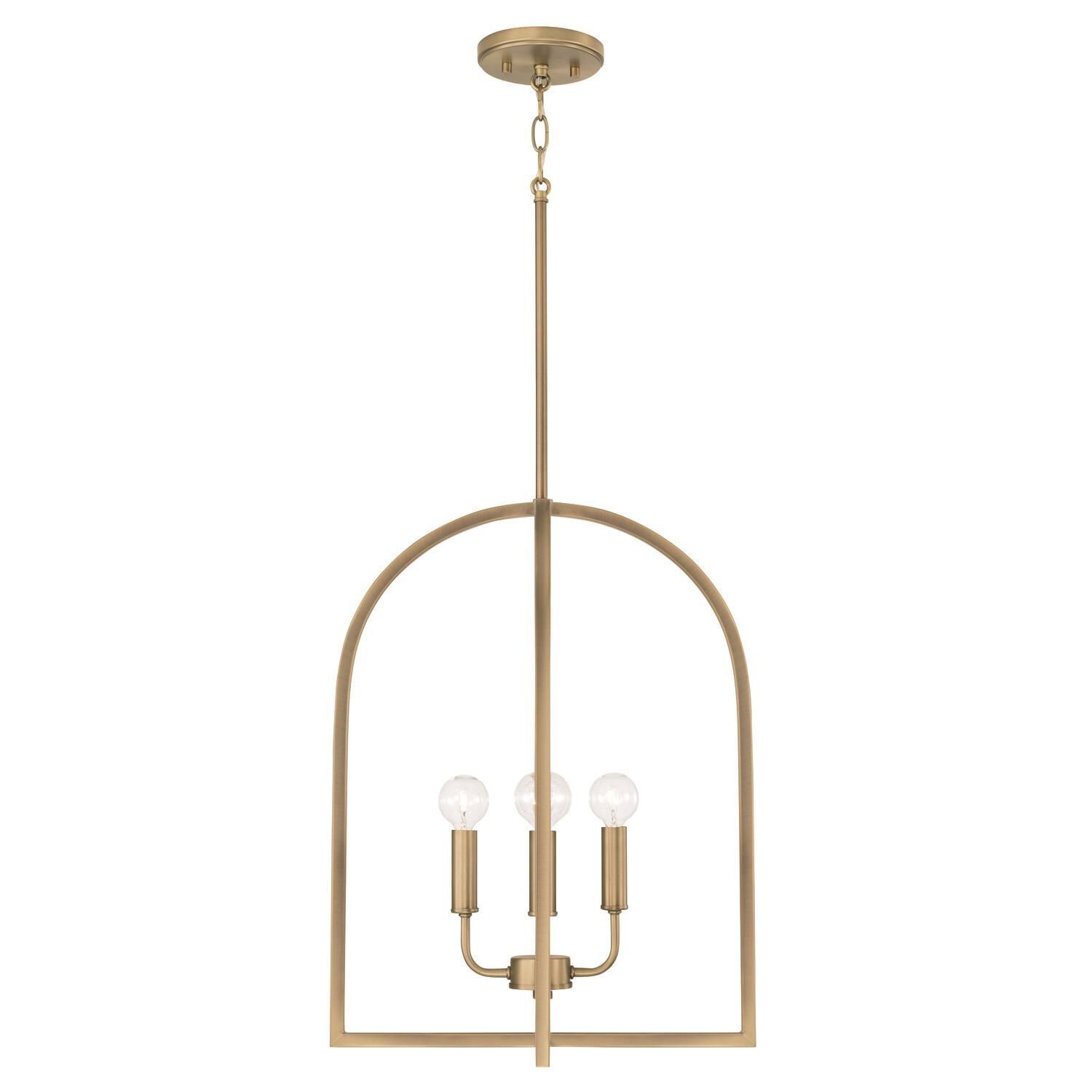 Lawson 4 Light 16&quot; Wide Multi Light Pendant in Aged Brass