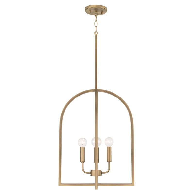 Lawson 4 Light 16&quot; Wide Multi Light Pendant in Aged Brass