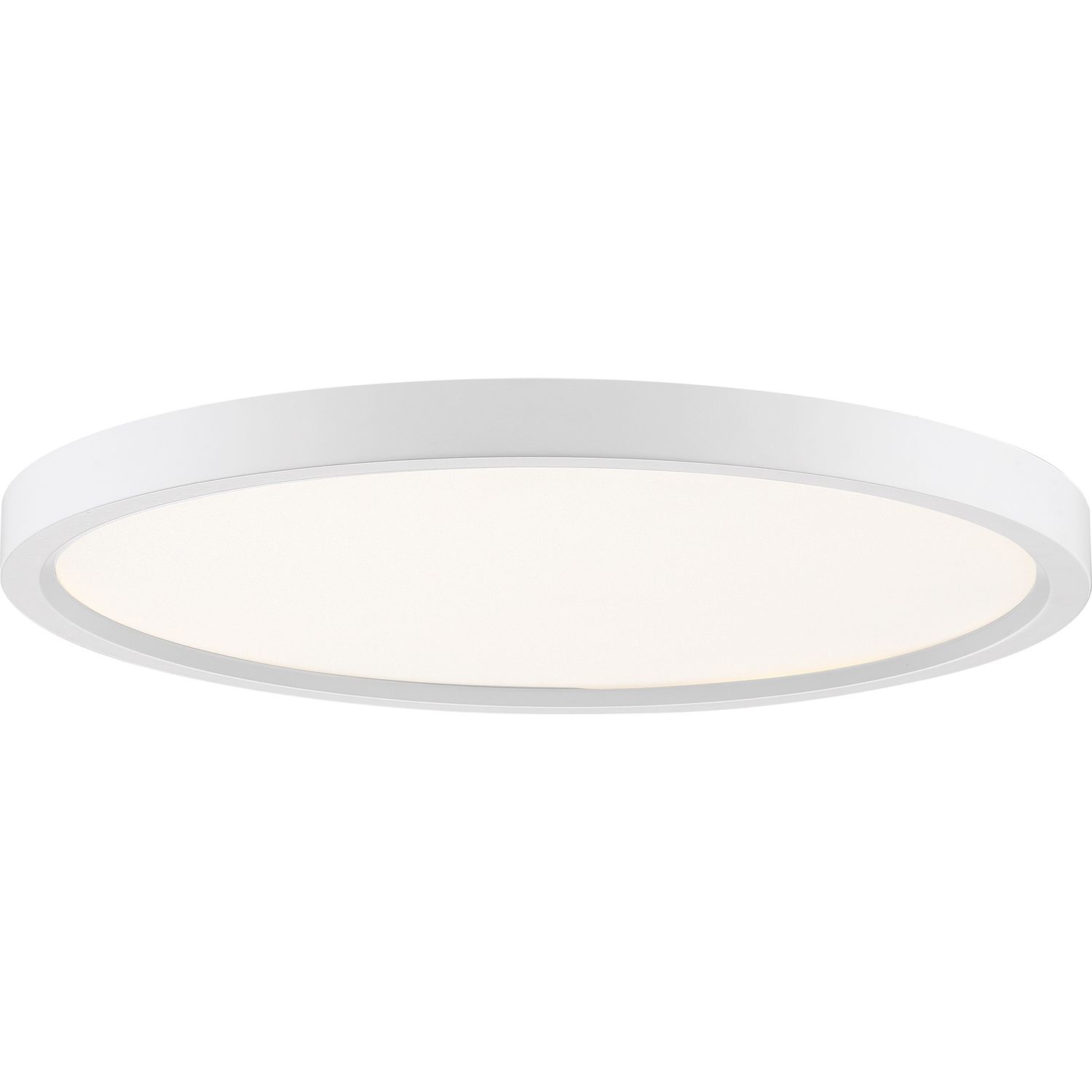 Outskirts 15 in. White Lustre LED Flush Mount