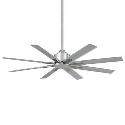 Xtreme H2O 52&quot; 8 Blade Indoor / Outdoor Ceiling Fan with Remote Included in Brushed Nickel