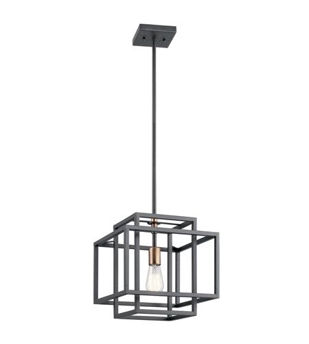 Taubert 1 Light 12 inch Black Pendant Ceiling Light