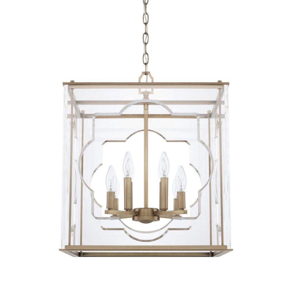 8 Light 18&quot; Wide Taper Candle Chandelier