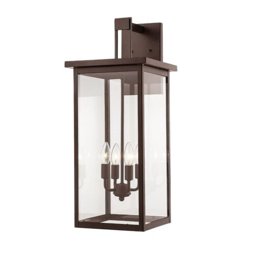 4 Light 2603-PBZ Barkeley Outdoor Wall Light in Bronze