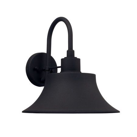 Brock 13&quot; Tall Outdoor Wall Sconce in Black