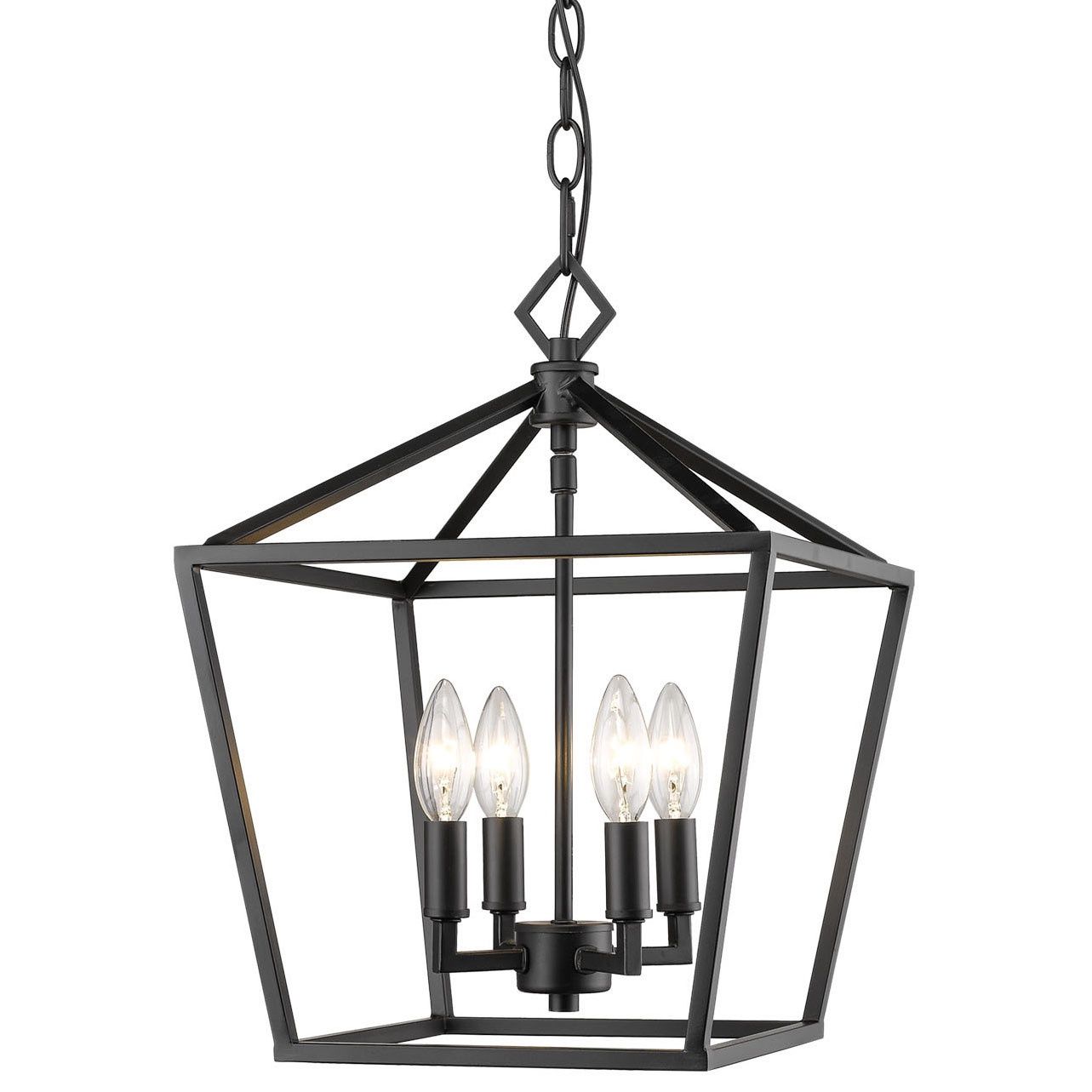 Ritner 4 Light 12&quot; Wide Taper Candle Pendant