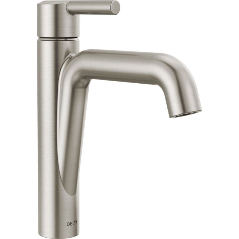Nicoli 1.2 GPM Single Hole Bathroom Faucet with Push Pop-Up Drain Assembly
