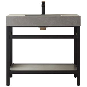 Funes 36&quot; Free Standing Single Basin Vanity Set with Cabinet and Stone Vanity Top
