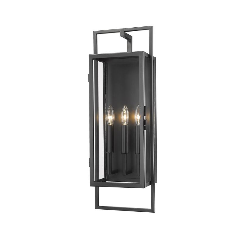 Lucian 3 Light 27&quot; Tall Outdoor Wall Sconce