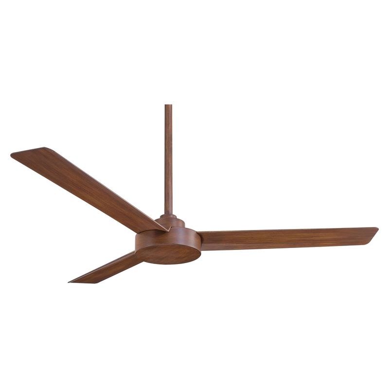 Roto 52&quot; 3 Blade Indoor Ceiling Fan with Wall Control Included Distressed Koa