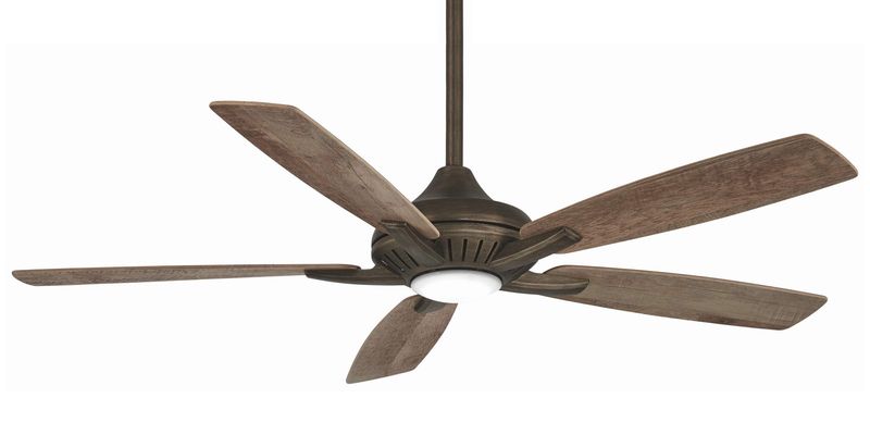 Dyno 52&quot; 5 Blade Indoor LED Ceiling Fan with Remote Included Heirloom Bronze