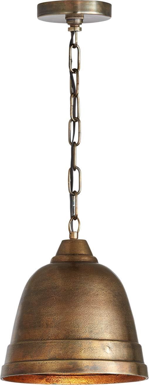 Sedona 10&quot; Wide Pendant Oxidized Brass