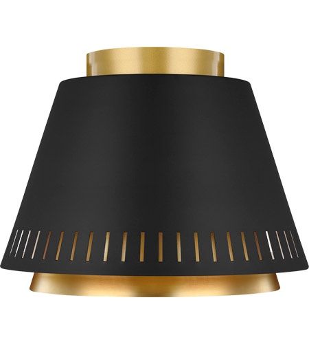 ED Ellen DeGeneres Carter 1 Light 11 inch Midnight Black Flush Mount Ceiling Light
