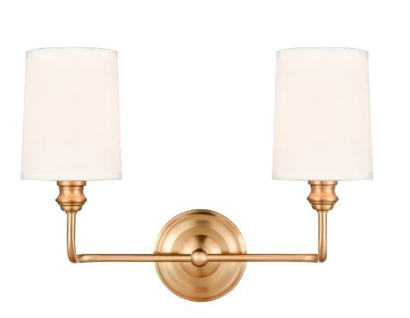 Poplin 2 Light 15&quot; Wide Bathroom Vanity Light