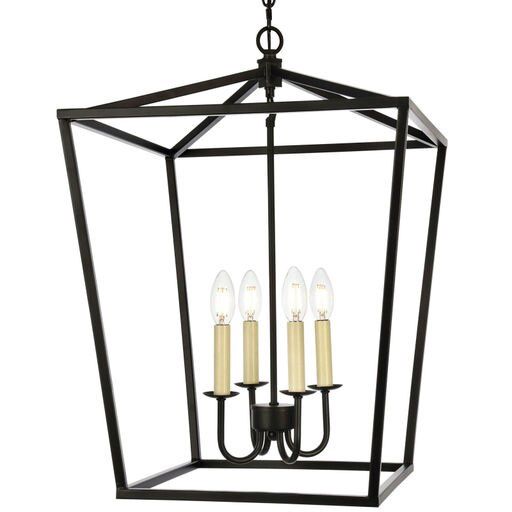 Maddox 4 Light 17&quot; Wide Taper Candle Pendant