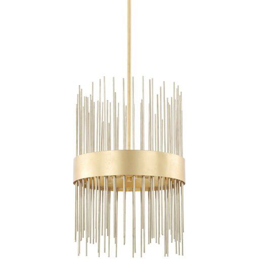 Lena 4 Light 15&quot; Wide Pendant Gold Fire and Ice