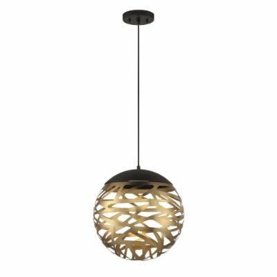 Golden Eclipse 14&quot; Wide Integrated LED Globe Pendant