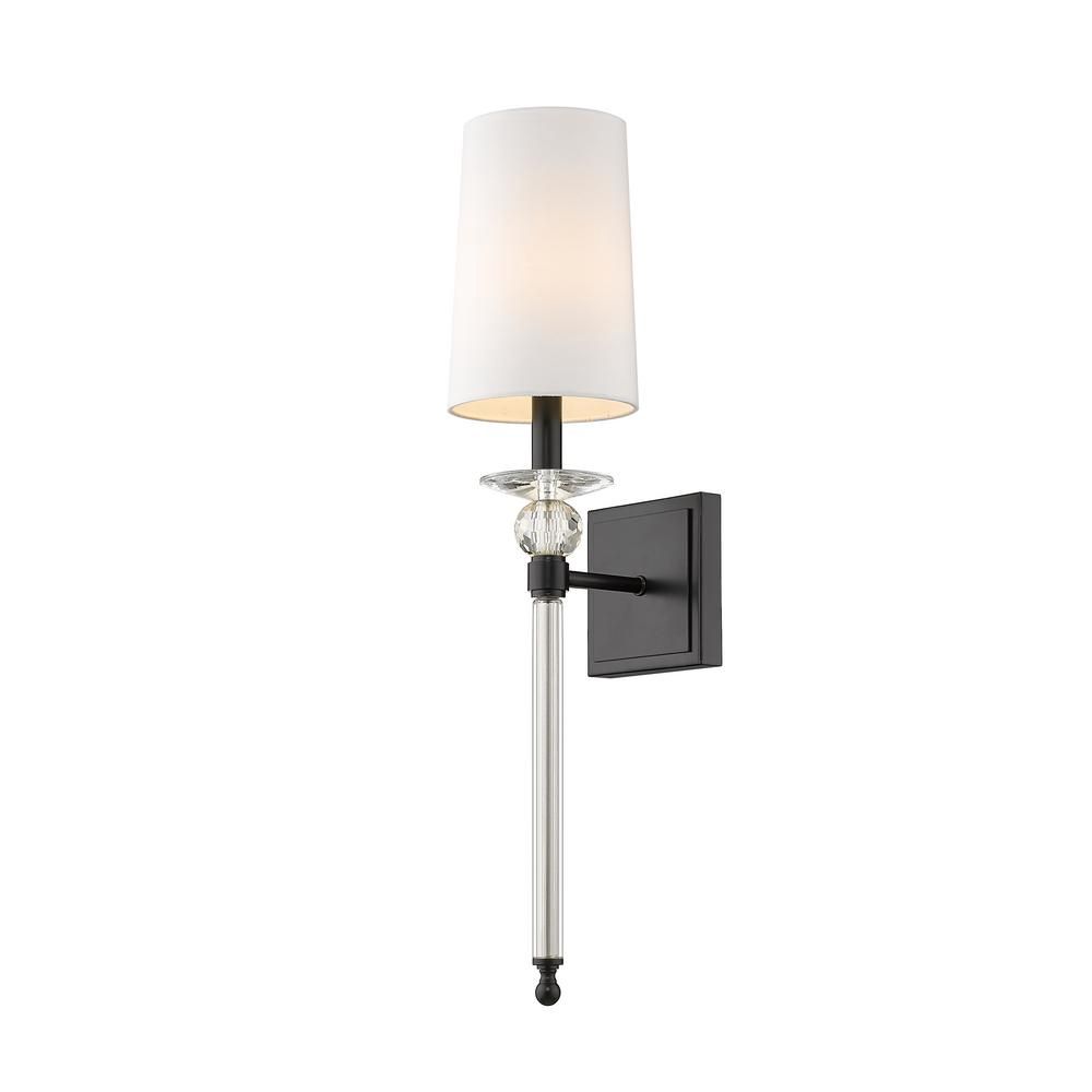 Ava 1 Light 6 inch Matte Black Wall Sconce Wall Light