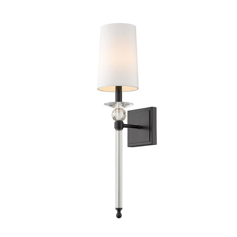 Ava 1 Light 6 inch Matte Black Wall Sconce Wall Light