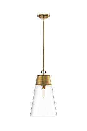 Wentworth 12&quot; Wide Pendant Rubbed Brass