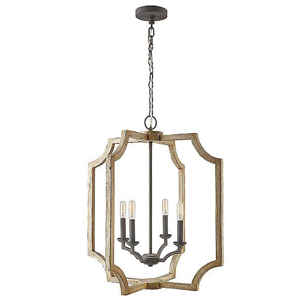 4 Light 18&quot; Wide Taper Candle Chandelier