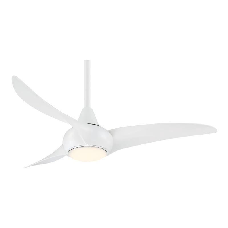 Light Wave 44&quot; 3 Blade Indoor LED Ceiling Fan with Remote Included in White