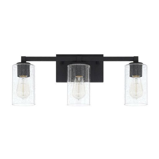 Ravenwood 3 Light 23&quot; Wide Bathroom Vanity Light Black Iron