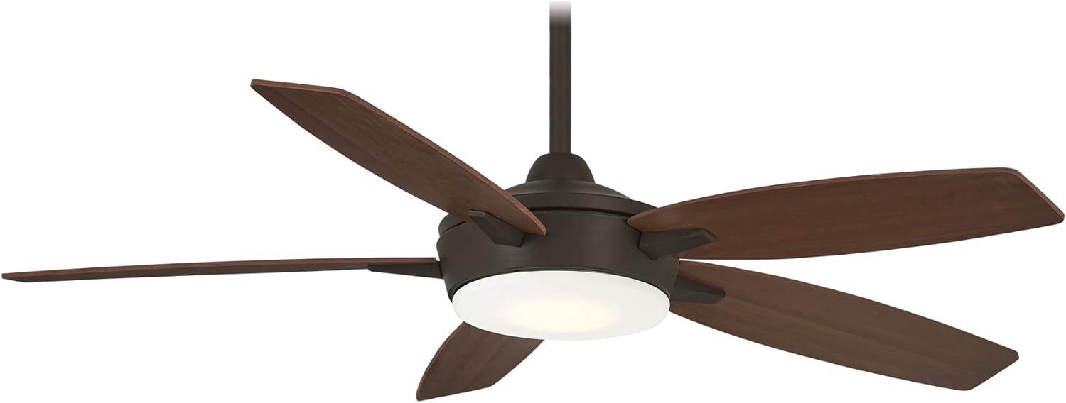 Espace 52&quot; 5 Blade LED Indoor Ceiling Fan with Remote Included Oil Rubber Bronze
