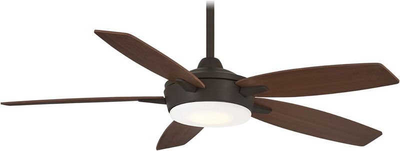 Espace 52&quot; 5 Blade LED Indoor Ceiling Fan with Remote Included Oil Rubber Bronze